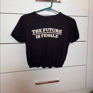 “The Future is Female” Crop Top